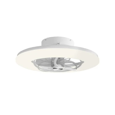 Ανεμιστήρας οροφής με φως LED 50W dimmable 5460lm, λευκός, 8 πτερύγια ABS/PC, DC μοτέρ 15W, τηλεχειριστήριο & χρονοδιακόπτης, 560mm (FAN32316110)