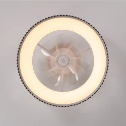 Ανεμιστήρας οροφής FAN6689BK με LED 30W 3332lm, τηλεχειριστήριο & χρονοδιακόπτη, μαύρος Φ30cm