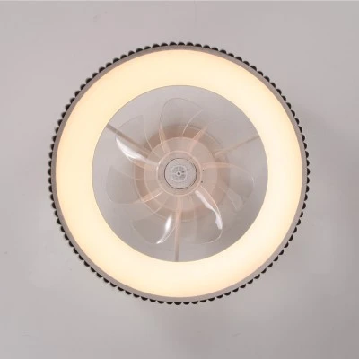 Ανεμιστήρας οροφής FAN6689BK με LED 30W 3332lm, τηλεχειριστήριο & χρονοδιακόπτη, μαύρος Φ30cm