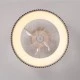 Ανεμιστήρας οροφής FAN6689BK με LED 30W 3332lm, τηλεχειριστήριο & χρονοδιακόπτη, μαύρος Φ30cm