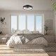 Ανεμιστήρας οροφής FAN6689BK με LED 30W 3332lm, τηλεχειριστήριο & χρονοδιακόπτη, μαύρος Φ30cm
