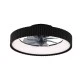 Ανεμιστήρας οροφής FAN6689BK με LED 30W 3332lm, τηλεχειριστήριο & χρονοδιακόπτη, μαύρος Φ30cm