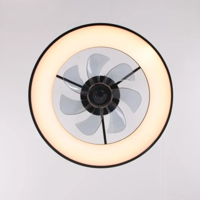 Ανεμιστήρας οροφής FAN6697BK μαύρος με LED 34W 3332lm, τηλεχειριστήριο & χρονοδιακόπτη, Ø30cm