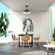 Ανεμιστήρας οροφής FAN6697BK μαύρος με LED 34W 3332lm, τηλεχειριστήριο & χρονοδιακόπτη, Ø30cm