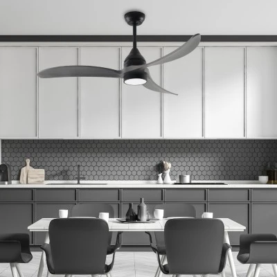 Ανεμιστήρας οροφής 45W με LED 24W 2400lm dimmable, 3 πτερύγια ABS, μαύρο-γκρι, τηλεχειριστήριο & χρονοδιακόπτης, Ø1320mm (FANGS2363B) Ανεμιστήρας οροφής 45W με LED 24W 2400lm dimmable, 3 πτερύγια ABS, μαύρο-γκρι, τηλεχειριστήριο & χρονοδιακόπτης, Ø1320mm (FANGS2363B)