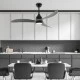 Ανεμιστήρας οροφής 45W με LED 24W 2400lm dimmable, 3 πτερύγια ABS, μαύρο-γκρι, τηλεχειριστήριο & χρονοδιακόπτης, Ø1320mm (FANGS2363B) Ανεμιστήρας οροφής 45W με LED 24W 2400lm dimmable, 3 πτερύγια ABS, μαύρο-γκρι, τηλεχειριστήριο & χρονοδιακόπτης, Ø1320mm (FANGS2363B)