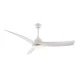 Ανεμιστήρας οροφής λευκός dimmable με LED 24W 2400lm, μοτέρ DC 45W, 1320mm, 3 πτερύγια ABS, τηλεχειριστήριο & χρονοδιακόπτη (FANGS419W)