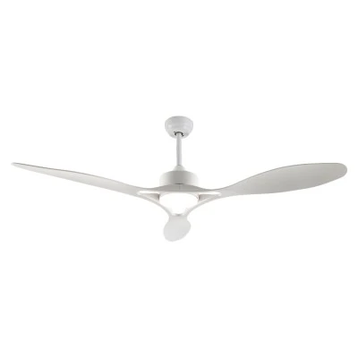 Ανεμιστήρας οροφής λευκός 1320mm με LED 24W 2400lm, 3 πτερύγια ABS, τηλεχειριστήριο και χρονοδιακόπτη (FANGS424W)