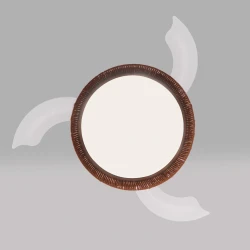 Aνεμιστήρας οροφής με LED CCT 36W 4100lm και τηλεχειριστήριο, λευκό ματ, 3 πτερύγια, 6 ταχύτητες Φ1070mm (FANRX42645)