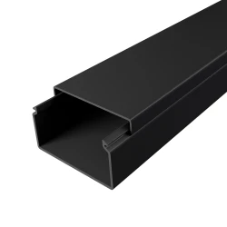 Κανάλι καλωδίων μήκους 2 μέτρων διατομής 40x25mm πλαστικό με αυτοκόλλητη ταινία σε ανθρακί χρώμα