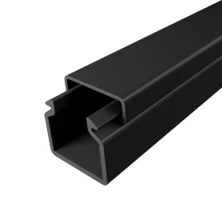Αυτοκόλλητο κανάλι καλωδίων 40x40mm 2m PVC ανθρακί με αυτοκόλλητη ταινία