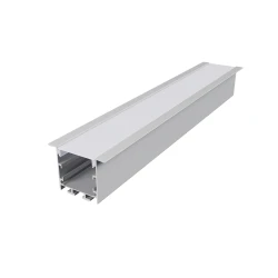 Προφίλ αλουμινίου VYLO P211U λευκό με opal PC κάλυμμα χωνευτής εγκατάστασης 3m