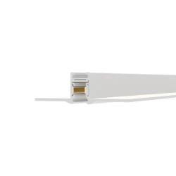Μίνι μαγνητική ράγα trimless 24V DC 2m σε λευκό χρώμα αλουμινίου για χωνευτή εγκατάσταση οροφής / τοίχου TMT2MW