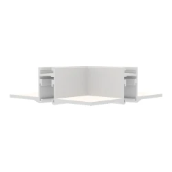 Γωνία 90° λευκή για mini magnetic trimless ράγα TMT*MW