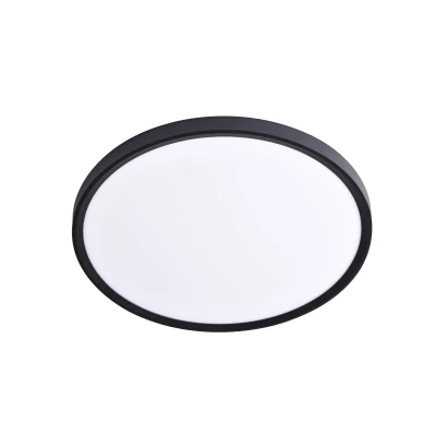 Φωτιστικό οροφής LED μαύρο στρογγυλό 50W 3CCT 5000lm Ra≥80 Φ600x27mm (VEL50CCTB)