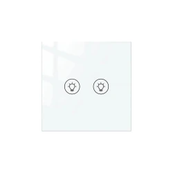 Smart Wi-Fi διακόπτης αφής 2 θέσεων με Dimmer και χρονοπρογράμματα πλήρες σετ N+L Tuya Smart Life 10A 90-250V 86x86x10mm λευκός WIFIS2W Smart Wi-Fi διακόπτης αφής 2 θέσεων με Dimmer και χρονοπρογράμματα πλήρες σετ N+L Tuya Smart Life 10A 90-250V 86x86x10mm λευκός WIFIS2W