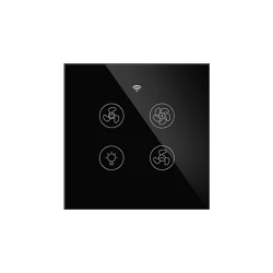 Smart Wi-Fi διακόπτης αφής ανεμιστήρα οροφής με φωτισμό και τηλεχειρισμό Tuya Smart Life 100-250V Smart Wi-Fi διακόπτης αφής ανεμιστήρα οροφής με φωτισμό και τηλεχειρισμό Tuya Smart Life 100-250V