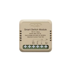 Smart Wi-Fi μίνι διακόπτης ρελέ 1 κυκλώματος ON/OFF με χρονοπρογράμματα και φωνητικό έλεγχο Tuya Smart Life N+L 10A 90-250V με βάση ράγας DIN