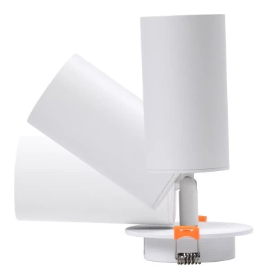 Χωνευτό κινούμενο φωτιστικό downlight σποτ LEO με ντουί 1 x GU10 AC 220-240V IP20 λευκό ματ 9x9x17cm κοπή 7x7cm Χωνευτό κινούμενο φωτιστικό downlight σποτ LEO με ντουί 1 x GU10 AC 220-240V IP20 λευκό ματ 9x9x17cm κοπή 7x7cm
