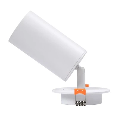 Χωνευτό κινούμενο φωτιστικό downlight σποτ LEO με ντουί 1 x GU10 AC 220-240V IP20 λευκό ματ 9x9x17cm κοπή 7x7cm Χωνευτό κινούμενο φωτιστικό downlight σποτ LEO με ντουί 1 x GU10 AC 220-240V IP20 λευκό ματ 9x9x17cm κοπή 7x7cm