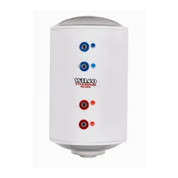 Ηλεκτρομπόιλερ διπλής ενέργειας WILCO Titanium Glass 120L 4000W με εναλλάκτη για λέβητα πετρελαίου ή αερίου