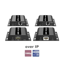 Σύστημα (πομπός + δέκτης) LENKENG LKV383-4.0 για  μετάδοση σήματος HDMI 1080p over IP