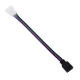 Ταχυσύνδεσμος για RGB ταινία LED 10mm σε 4 Pin θηλυκό σύνδεσμο IP20 STRIPCON λευκός 17x15x4mm GloboStar® 70741 Ταχυσύνδεσμος Τροφοδοσίας IP20 - Strip To Power Connector 4 PIN για Ένωση 1 x RGB Ταινία LED Πλάτους 10mm