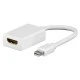 Καλώδιο GOOBAY Mini Display Port σε HDMI θηλυκό 51729, 0.15m, λευκό