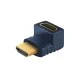 Αντάπτορας CABLETIME HDMI αρσενικό σε θηλυκό AV599 γωνιακός 4K μπλε