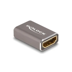 Αντάπτορας DELOCK HDMI 60078 με Ethernet, 8K/60Hz, μεταλλικός, γκρι