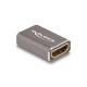 Αντάπτορας DELOCK HDMI 60078 με Ethernet, 8K/60Hz, μεταλλικός, γκρι