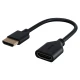 Αντάπτορας GOOBAY HDMI 64824, εύκαμπτος, 4K, 18Gbit/s, μαύρος