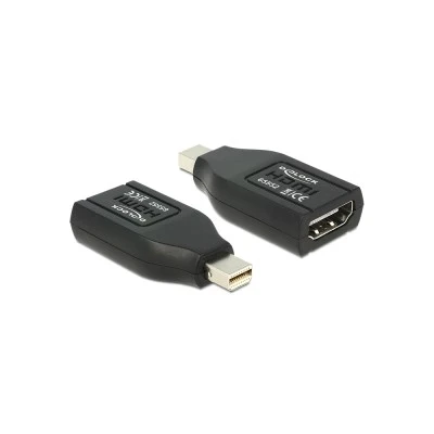 Αντάπτορας DELOCK DisplayPort mini σε HDMI 65552, 1080p, μαύρος Αντάπτορας DELOCK DisplayPort mini σε HDMI 65552, 1080p, μαύρος