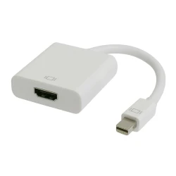Μετατροπέας Mini DisplayPort POWERTECH CAB-DP036 σε HDMI 1.4 (F) σε λευκό χρώμα