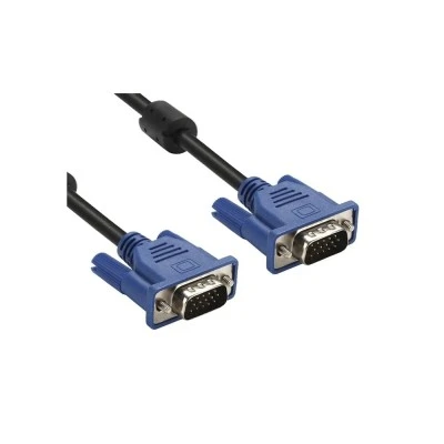 Καλώδιο POWERTECH VGA CAB-G037, Full HD, 2x ferrites, 1.5m, μαύρο, 10τμχ