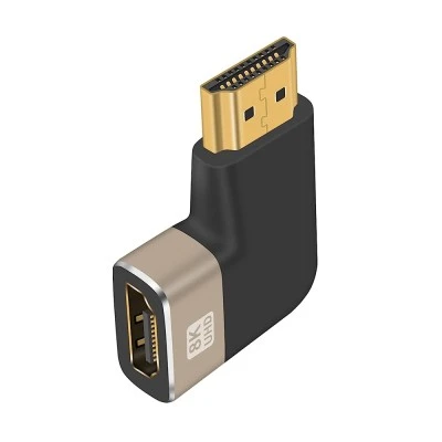 Αντάπτορας POWERTECH HDMI 2.1 CAB-H160, 8K/60Hz, γωνιακός, μαύρος Αντάπτορας POWERTECH HDMI 2.1 CAB-H160, 8K/60Hz, γωνιακός, μαύρος