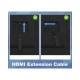 Αντάπτορας POWERTECH HDMI CAB-H167, 4K/60Hz, 0.10m, μαύρος