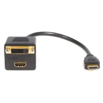 Αντάπτορας POWERTECH HDMI σε HDMI & DVI CAB-H168, 4K/30Hz, 30cm, μαύρος Αντάπτορας POWERTECH HDMI σε HDMI & DVI CAB-H168, 4K/30Hz, 30cm, μαύρος