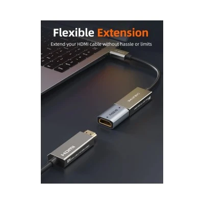 Αντάπτορας CABLETIME HDMI CT-HEF8K-AG, 8K/60Hz, 4K/120Hz, 48 Gbps, γκρι