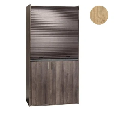 Πολυκουζίνα mini kitchen 105cm απόχρωση δρυς ρόζοι για ξενώνες, γραφεία & φοιτητικά studio
