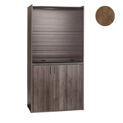 Πολυκουζίνα mini kitchen 105cm απόχρωση καρυδιάς για ξενώνες, γραφεία & φοιτητικά studio