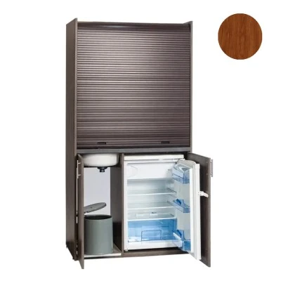 Πολυκουζίνα mini kitchen 105cm απόχρωση κερασιάς για ξενώνες, γραφεία & φοιτητικά studio Πολυκουζίνα mini kitchen 105cm απόχρωση κερασιάς για ξενώνες, γραφεία & φοιτητικά studio