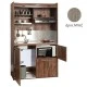 Πολυκουζίνα mini kitchen 125cm με φουρνάκι χωρίς ψυγείο απόχρωση δρυς μπεζ για ξενώνες & γραφεία Πολυκουζίνα mini kitchen 125cm με φουρνάκι χωρίς ψυγείο απόχρωση δρυς μπεζ για ξενώνες & γραφεία