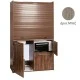 Πολυκουζίνα mini kitchen 125cm με φουρνάκι χωρίς ψυγείο απόχρωση δρυς μπεζ για ξενώνες & γραφεία Πολυκουζίνα mini kitchen 125cm με φουρνάκι χωρίς ψυγείο απόχρωση δρυς μπεζ για ξενώνες & γραφεία