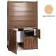 Πολυκουζίνα mini kitchen 125cm με φουρνάκι χωρίς ψυγείο απόχρωση δρυς για ξενώνες, γραφεία & studio Πολυκουζίνα mini kitchen 125cm με φουρνάκι χωρίς ψυγείο απόχρωση δρυς για ξενώνες, γραφεία & studio