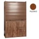 Πολυκουζίνα mini kitchen 125cm με φουρνάκι χωρίς ψυγείο απόχρωση κερασιά για ξενώνες γραφεία& studio