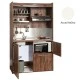 Πολυκουζίνα mini kitchen 125cm με φουρνάκι χωρίς ψυγείο απόχρωση λευκή για ξενώνες & γραφεία Πολυκουζίνα mini kitchen 125cm με φουρνάκι χωρίς ψυγείο απόχρωση λευκή για ξενώνες & γραφεία