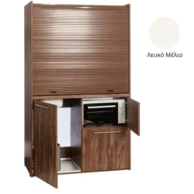 Πολυκουζίνα mini kitchen 125cm με φουρνάκι χωρίς ψυγείο απόχρωση λευκή για ξενώνες & γραφεία Πολυκουζίνα mini kitchen 125cm με φουρνάκι χωρίς ψυγείο απόχρωση λευκή για ξενώνες & γραφεία