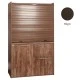 Πολυκουζίνα mini kitchen 125cm με φουρνάκι χωρίς ψυγείο απόχρωση βέγγε για ξενώνες, γραφεία & studio