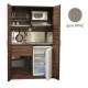 Πολυκουζίνα mini kitchen 125cm απόχρωση μπεζ της δρυός με αριστερή γούρνα και μεγάλες πόρτες για φοιτιτικά studios, γραφεία &καταλύματα Πολυκουζίνα mini kitchen 125cm απόχρωση μπεζ της δρυός με αριστερή γούρνα και μεγάλες πόρτες για φοιτιτικά studios, γραφεία &καταλύματα